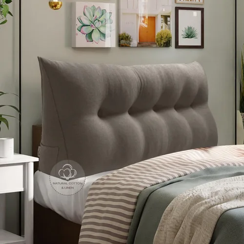 Miniatura 17 de Almohada WOWMAX grande de apoyo con forma triangular, almohada con forma de cuña para respaldo o lectura, cabecero para el día de la Madre