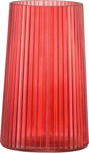 Miniatura 10 de Jarrón de vidrio ámbar para flores, florero para ramo, jarrones de vidrio modernos, jarrones acanalados para sala de estar, dormitorio, mesa