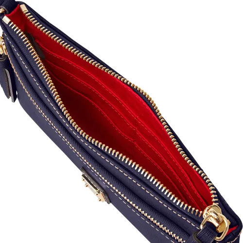 Miniatura 3 de Dooney & Bourke Bolso de mano, Saffiano Pulsera Doble Cremallera - Marino, Azul (Marine)