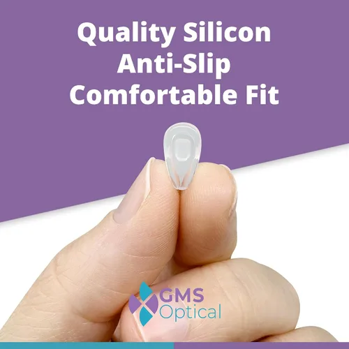 Miniatura 6 de GMS Optical Almohadillas de nariz de silicona súper suaves para evitar que los lentes se deslicen, almohadillas de nariz de silicona súper suaves