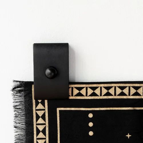 Miniatura 4 de 4 ganchos grandes para tapiz, perchas de madera para exhibición en la pared, colgador de alfombra para colgar en la pared, soporte de abrazaderas