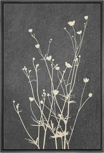 Miniatura 13 de Wall26 - Arte de pared con marco estampado en lienzo, bosque negro y blanco, árbol de madera con detalles de anillo, naturaleza, naturaleza salvaje