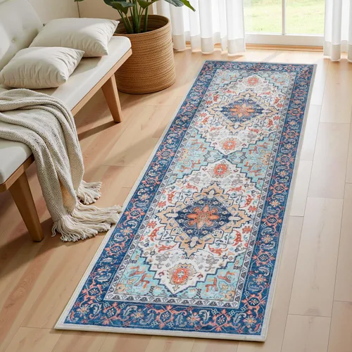 Miniatura 53 de Lofus 8x10 Alfombras de área para sala de estar, alfombra de área lavable, alfombras para dormitorio, cocina, alfombra vintage boho, alfombra suave