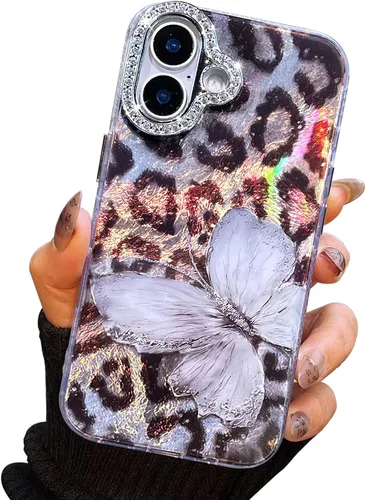 Miniatura 58 de I-MGAE-IN-AR Funda compacta para iPhone 11, diseño de mariposa, marco de protección de lente de cámara con diamante 3D, bonitas fundas protectoras