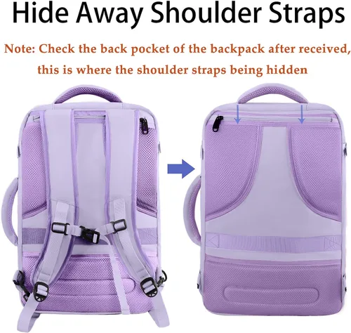 Miniatura 15 de MATEIN - Mochila de viaje extragrande de 10.56 galones, mochila de viaje ampliable apta para aerolíneas, para viajeros de fin de semana, hombres