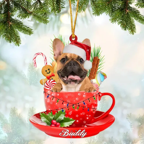 Miniatura 63 de Alaskan Malamute - Adorno acrílico personalizado para perro en taza, adorno de Navidad personalizado para perro 2023, decoración de árbol