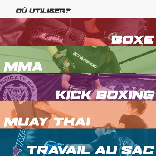 Miniatura 5 de Starpro Boxing Gloves with Secure Hook & Loop Closure for Men & Women - Muay Thai Training Sparring 8oz 10oz 12oz 14oz 16oz