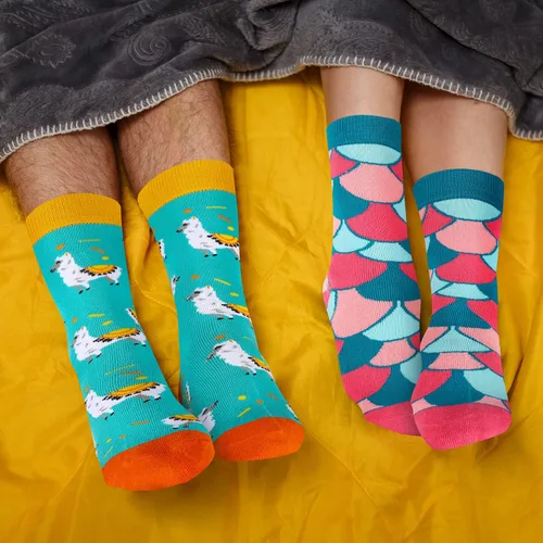 Miniatura 7 de Benefeet Sox Calcetines de algodón con estampado de girasoles para mujer, divertidos y bonitos calcetines de algodón con estampado floral