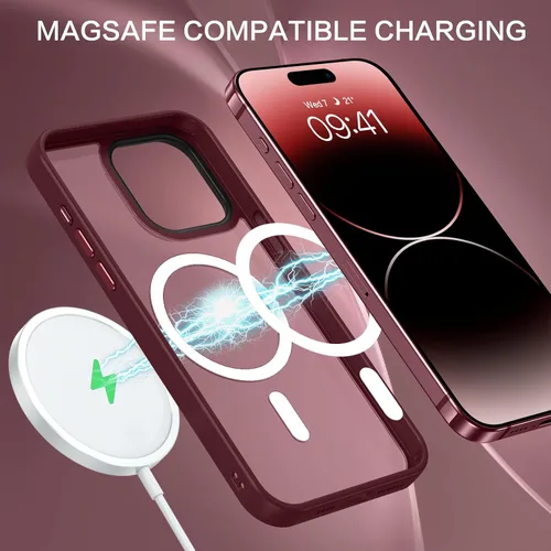 Miniatura 5 de BENTOBEN Funda protectora para iPhone 15 Pro Max, translúcida mate, delgada, a prueba de golpes, para mujeres y hombres, para iPhone 15 Pro Max