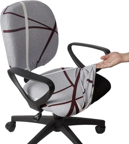 Miniatura 12 de Melaluxe Funda para silla de oficina de computadora, funda universal protectora y elástica para silla giratoria elástica Totam