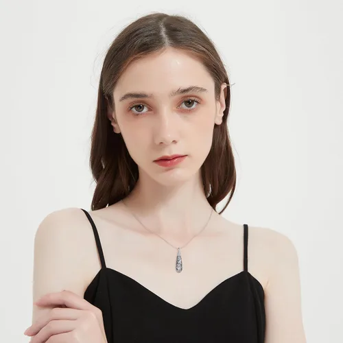 Miniatura 143 de Collar con colgante de urna de cenizas de cremación y árbol de la vida para mujer, plata de ley US1
