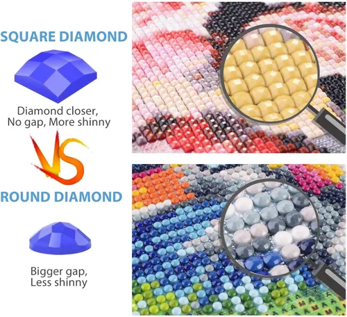 Miniatura 5 de Pintura de diamante personalizada con sus fotos, cuadrada, kits de pintura de diamante personalizados para adultos, con su propia imagen