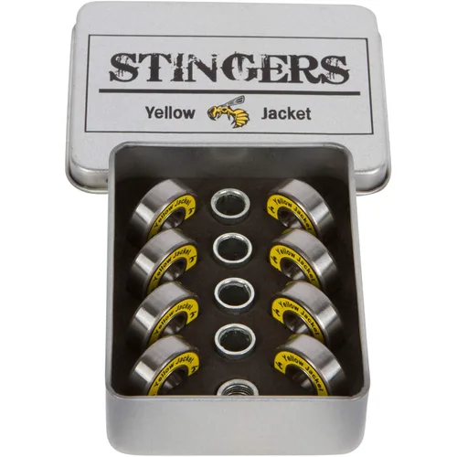 Miniatura 17 de Yellow Jacket - Rodamientos premium para patineta y longboard, profesionales, 608, ABEC 9, naranja tropical (paquete de 8)