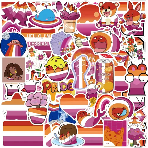 Miniatura 5 de Pegatinas de Orgullo Trans, 50 PIEZAS Adhesivos Transgénero FTM al Por Mayor para Accesorios de Celebración de Orgullo Trans, Desfiles, Decoración
