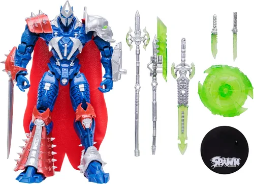 Miniatura 7 de McFarlane Toys, Spawn Comic Designer Edition Manga Spawn Mega figura con 22 partes móviles, figura coleccionable con accesorios y base de soporte