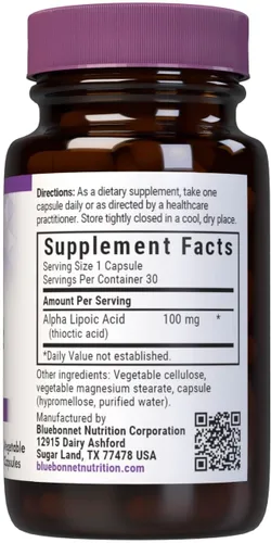 Miniatura 2 de BLUEBONNET NUTRICIÓN ÁCIDO ALFA LIPOICO 100 mg