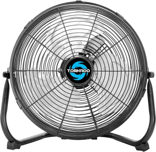 Miniatura 9 de Tornado - Ventilador de tambor metálico de 24" de alta velocidad, 7700 CFM, 3 velocidades, resistente para uso industrial y comercial, motor de 1/3