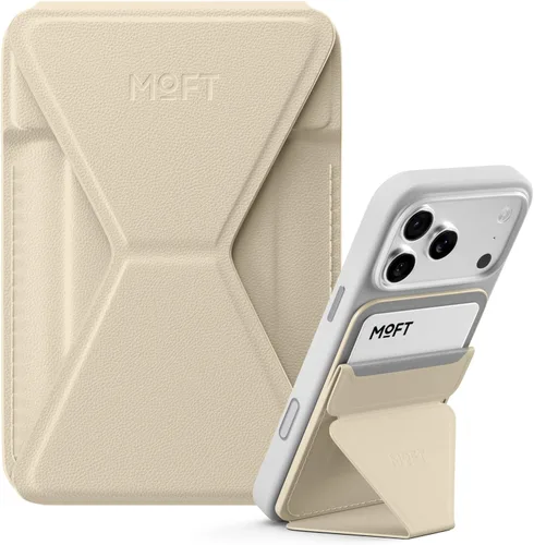 MOFT Soporte magnético para cartera compatible con iPhone serie 17/16/15/14/13/12, ajuste de ángulo y soporte de teléfono compatible con MOVAS