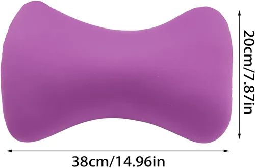 Miniatura 3 de ASkinds 2 almohadas cilíndricas de 15 x 7.8 pulgadas, cómodas almohadillas tipo hueso de microcuentas, cojín de tubo de cama para cabeza, cuello