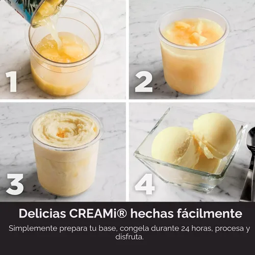 Miniatura 6 de SharkNinja NC301 CREAMi - Máquina para hacer helados 7 en 1 con 7 modos personalizados de golosinas congeladas y fácil preparación de golosinas en 3