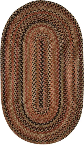 Miniatura 16 de Capel Rugs Manchester - Alfombra trenzada ovalada, 2 x 3 pulgadas, tonos dorados Tonalidades doradas