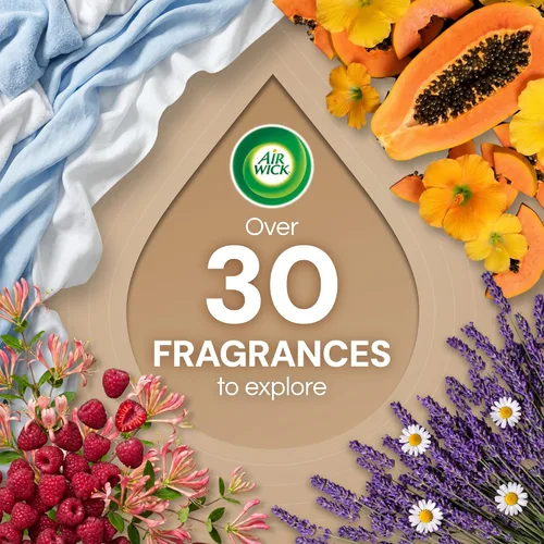 Miniatura 9 de Air Wick Kit de inicio de aceite perfumado enchufable, 2 calentadores + 6 repuestos, lino fresco, el mismo olor familiar de ropa fresca, ecológico