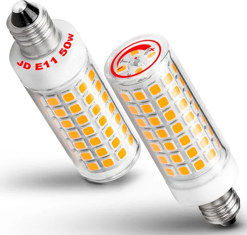 Miniatura 18 de Ziomitus BA15D Bombillas LED de Base Bayoneta de Doble Contacto/DC de 120 Voltios, Reemplazo de 50 Vatios-75 Vatios, T3/T4/C7/S6, 2700K Blanco