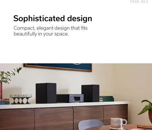 Miniatura 2 de Denon RCD-N12 Reproductor de CD Bluetooth con sintonizador de radio AM/FM integrado y Wi-Fi, reproductores de CD para sistema estéreo doméstico