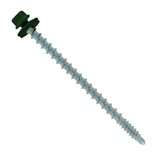Miniatura 51 de Fasteners Plus ST Fastening Kwikseal Woodbinder Tornillos de Metal a Madera #10 X 1 Burgundy con Arandela de Goma EPDM, 250 Unidades - Diseñados