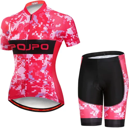 Miniatura 94 de Hotlion Conjuntos de camisetas de ciclismo para mujer, ropa de ciclismo de verano, trajes de bicicleta de carretera, ropa de ciclismo de manga corta