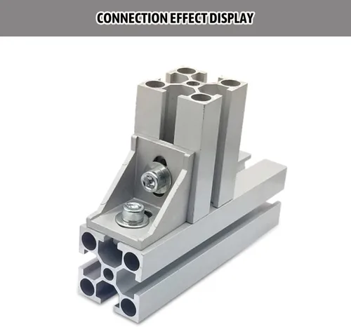 Miniatura 5 de MroMax Soporte de ángulo interior de aleación de aluminio, soporte de junta interior adecuado para perfil de extrusión de aluminio serie 2020, 10