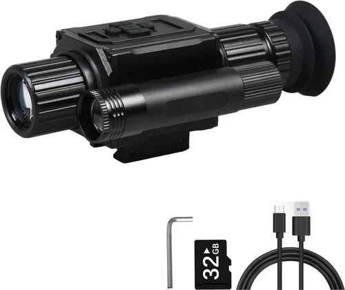 Visión nocturna digital monocular HD 1080P alcance de visión nocturna infrarroja con zoom AI 5X, cámara de visión nocturna de caza para vigilancia y
