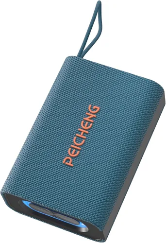 Miniatura 10 de PEICHENG Altavoz, Altavoces Bluetooth inalámbricos portátiles, Sonido estéreo fuerte impermeable con luces RGB, emparejamiento TWS, tiempo de Gris