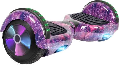 Miniatura 12 de FLYING-ANT Patinete autoequilibrante de 16.51 cm con altavoz y luces LED rojas Negro