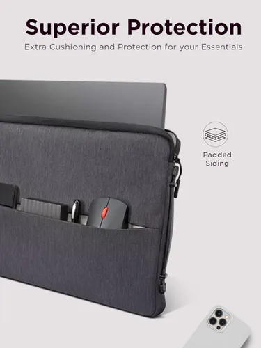 Miniatura 5 de Lenovo Urban - Funda para laptop de 15.6 pulgadas para laptop, portátil, tableta, compatible con MacBook Air/Pro, resistente al agua, color gris