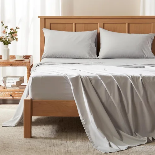 Miniatura 21 de Comfort Spaces Sábanas refrescantes King, sábanas Coolmax que absorben la humedad, suaves, juego de sábanas resistentes al descolorimiento, sábanas