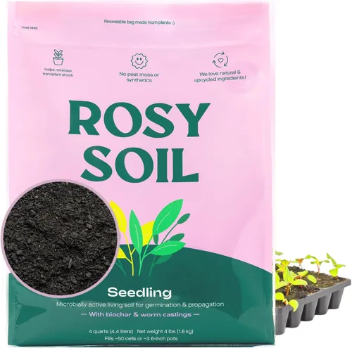 Miniatura 16 de Rosy Soil Alimento vegetal – Fertilizante microbialmente activo para plantas de interior, hierbas y flores – Biochar, algas, fundición de gusanos