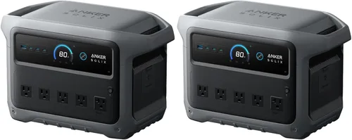 Anker SOLIX C1000 Gen 2 Estación de energía portátil, generador solar de 2,000 W (pico 3,000 W), carga completa en 49 minutos, batería LiFePO4 de