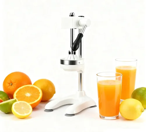 Miniatura 11 de Exprimidor de frutas prensado a mano, exprimidor de cítricos de hierro fundido, con molde de cabeza plana y molde de cabeza puntiaguda para Negro