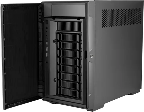 Miniatura 5 de Silverstone Technology CS382 chasis NAS Micro-ATX de 8 bahías SAS-12G / SATA-6G de alto rendimiento intercambiable en caliente, SST-CS382
