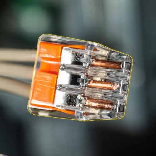 Miniatura 7 de IDEAL Electrical 30-1333S - Conector de 3 puertos a presión, color naranja, (10 unidades)