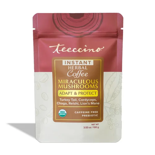 Miniatura 15 de Teeccino Lion’s Mane Rhodiola Café alternativo de setas adaptogénicas - Rosa - Café de setas herbal con sabor a mane de león y rhodiola, tostado