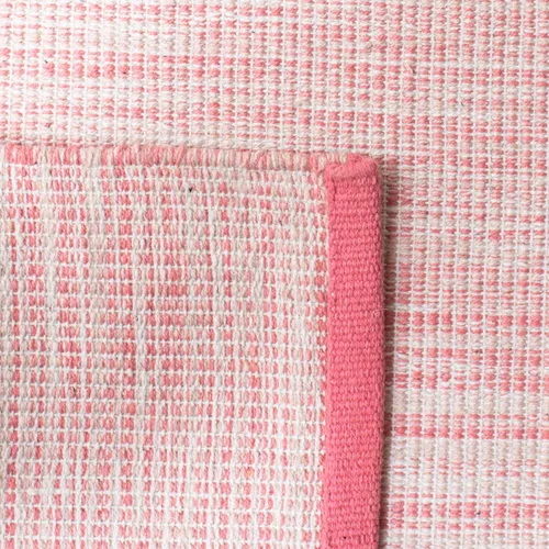 Miniatura 8 de SAFAVIEH Montauk Collection - Alfombra de área de 6 x 9 pies, rosa y fucsia, hecha a mano, de algodón plano, ideal para zonas de alto tráfico
