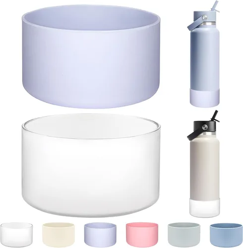 Miniatura 37 de HEYSKAY Funda Protectora de Silicona para Botella de Agua de Boca Ancha Hydro Flask de 32oz 40oz Protector de Base Inferior y Otras Botellas de Agua