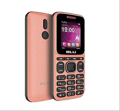 BLU Z4 Music Z250 GSM desbloqueado 1.8" Dual Sim | Radio FM | Linterna | Cámara VGA (Coral)