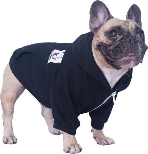 Miniatura 2 de iChoue - Disfraces para perros, I am a French Bulldog, suéteres divertidos, abrigos de invierno, sudaderas con capucha, Frenchie Pitbull Corgi, Pug