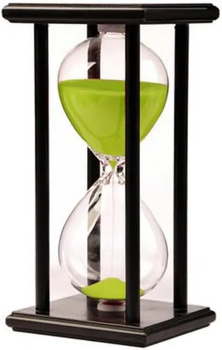 Miniatura 9 de Lodunsyr Reloj de Arena Temporizador de 30 Minutos para Decoración de Ornamentos Navidad Año Nuevo Cumpleaños Té Mesa de Café Estante de Libros