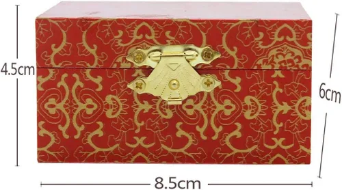 Miniatura 3 de BRABUD TQZDBS030 - Bolas chinas de estrés para la salud de Baoding de mármol naranja en piedra natural con caja