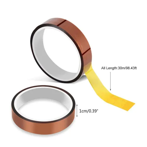 Miniatura 8 de Intbuying, cinta koptan de alta temperatura, resistente al calor, cinta de sublimación, 2 rollos, 10 mm x 33 m, 100 pies