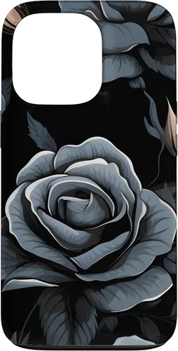 Miniatura 10 de Black Rose Floral Flower Case for iPhone 16